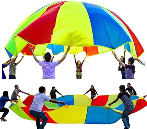 WUYEA Rainbow Umbrella Parachute Toy Group Activities Toy Child Kid Sports Indoor&Outdoor Development Toy