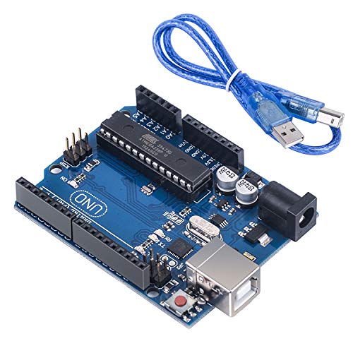 Andplay UNO R3 Board Compatible with Arduino IDE Projects,RoHS Compliant,ATMEGA16U2,with USB Cable