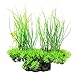 CNZ Aquarium Decor Fish Tank Decoration Ornament Artificial Plastic Plant Green (8.3-inch Green) primary
