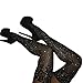 FANCAME Sexy Fishnet Stockings Women's High Waist Sparkle Rhinestone Tight Pantyhose (Thigh High Stockings, 2 Pack)