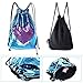 KUUQA Sequin Mermaid Drawstring Backpack Bag with Wristband Bracelet ,Magic Reversible Sequin Glitter Hiking Gym Shoulder Bag Birthday Party Favors Gifts（2 Pcs）