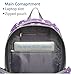 BLUEFAIRY Kids Backpacks for Girls Elementary Primary Middle School Bookbag 17 Inch for Girls Backpacks Ages 6-8 School Bag Mochilas Escolares Para Niñas Heart Print Purple