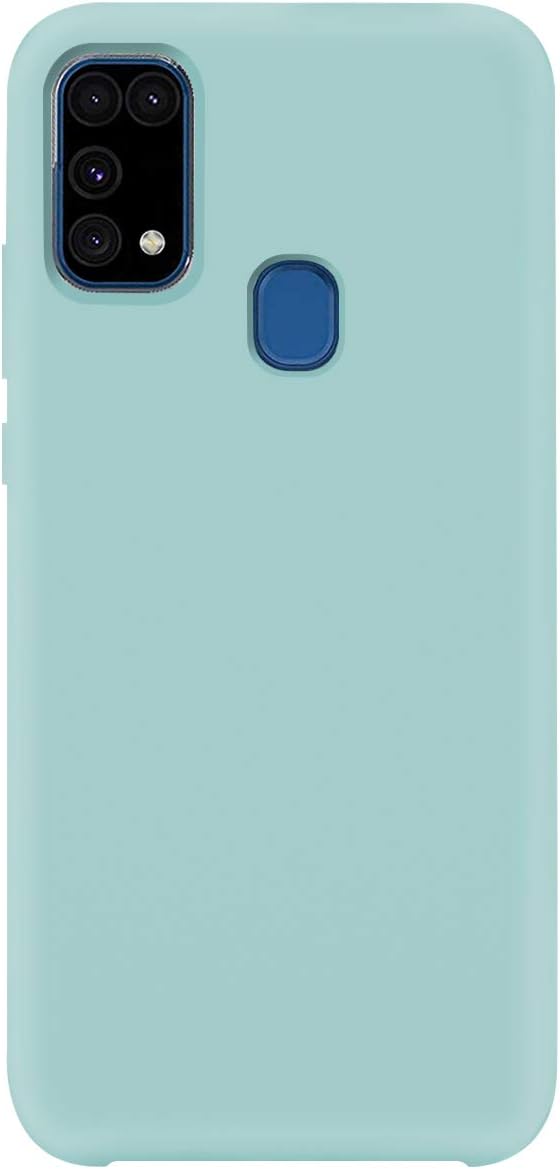 Liquid Silicone Case Compatible with Samsung Galaxy M31 Slim Liquid Silicone Soft Gel Rubber Bumper Soft Case Full Body Protection Shockproof Cover Shell Protective Cover for Samsung Galaxy M31