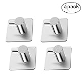 Self Adhesive Hooks Stainless Steel Hooks Strong Sticky Wall Hook with 3M Sticke