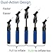Miracol Dual Action Ball Pump with 6 Standard Needles, Cloth Storage Pouch and Pressure Gauge, Best for Basketball, Volleyball, Soccer, Football and other Inflatable Sports Balls