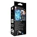 GOgroove AudiOHM HDX Noise Isolating Wired Earbuds with Microphone - Premium Headphones with Ergonomic Angled Design, 3mm Thick Reinforced Cable, Fortified Y-Connector, and EVA Carrying Case (Blue)