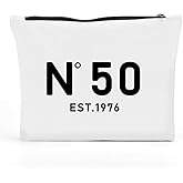 FBCCZEY Funny 50th Birthday Gifts for Women Makeup Bag, Happy Anniversary 50th Birthday Party Decorations for Her Makeup Pouch, 50 Year Old Gifts for Women 50th Ideas Cosmetic Bag