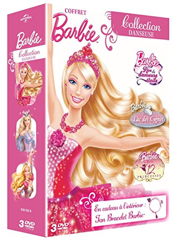Coffret Barbie - Collection Danseuse : Rêve De Danseuse Étoile + Lac Des Cygnes + Barbie Au Bal Des 12 Princesses - Pack