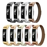 AIUNIT Fitbit Alta Bands Milanese,Fitbit Alta HR Replacement Band Small Large for Women Men Girls Boys, Loop and Magnet-Lock Design Metal Accessories Wristband Strap