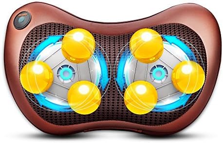 Electric heating infrared kneading neck shoulder back the body massage chair massager shiatsu massage pillow car massage device