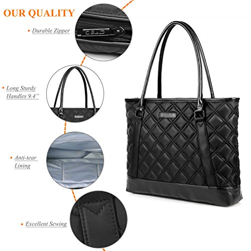 Laptop Tote Bag, DTBG 15.6 Inch Nylon Classic Diamond Pattern Travel