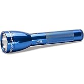 MagLite ML50L 2-Cell C LED Flashlight, Adjustable Beam, High &amp; Low Modes, Water-Resistant - Blue