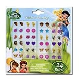 Disney Fairies Earring Set -24 Pair Tinkerbell Sticker on Earrings