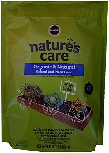 Miracle-Gro Natures Care Organic Natural Plant Food (Foods) Raised Bed Garden Fertilizer