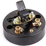 QOONESTL Retro Single Control Toggle Switch 2-Position Black Lamp Light view 3