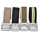 Ayliss Fashion D-Ring Buckle Thicken Canvas Belt Casual Waistband 4Colors