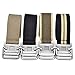 Ayliss Fashion D-Ring Buckle Thicken Canvas Belt Casual Waistband 4Colors