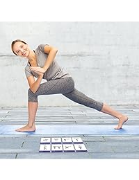 Tarjetas Yoga, flor de contorno de rosa, 70 poses de yoga, 9 secuencias   nombres Sanskrit e inglés Asana   Guía de prácticas de secuencias de yoga y flujo para principiantes e intermediarios   plástico duradero