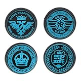 2 Pairs Blue Crown Silicone Thumb Stick Grip Cap