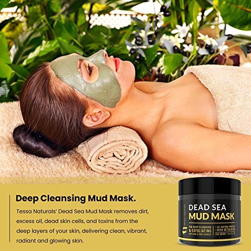 Dead Sea Mud Mask - Enhanced with Collagen - Reduces Blackheads, Pores, Acne, Oily Skin - Visibly Healthier Face & Body Complexion - All Natural Anti-Aging Formula for Women & Men - Thumbnail 2