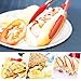 Homitt Kitchen Salad Tongs Sets (12 inch & 9 Inch), Stainless Steel Locking Tongs with Fully Support Silicone Tips for Everything from Stir Fry to Turning over Baking Food – Red (With Stand)
