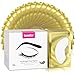 110 Pairs Lash Under Eye Pads, Teenitor Eyelash Extension Gel Pads, Lint Free Lash Extension Eye Gel Patches Golden
