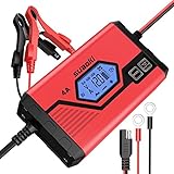 SUAOKI Car Battery Charger 4 Amp 6/12V Fully Automatic Battery Maintainer for Car Truck Motorcycle