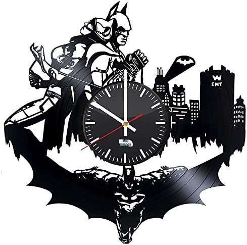 Superhero Love Vinyl Record Wall Clock - Get unique bedroom wall decor - Gift ideas for friends, men and women – Comic Collectibles Unique Modern Art