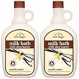 Village Naturals Bath Shoppe Vanilla Foaming Milk Bath 28 fl oz, (Pack of 2)