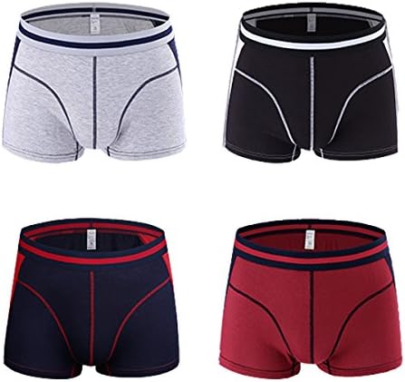 Mix colour three-dimensional design Men's Cotton Classics Boxer Brief (XL, Multicoloured)