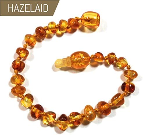 Hazelaid (TM) 5.5" Pop-Clasp Baltic Amber Honey Bracelet