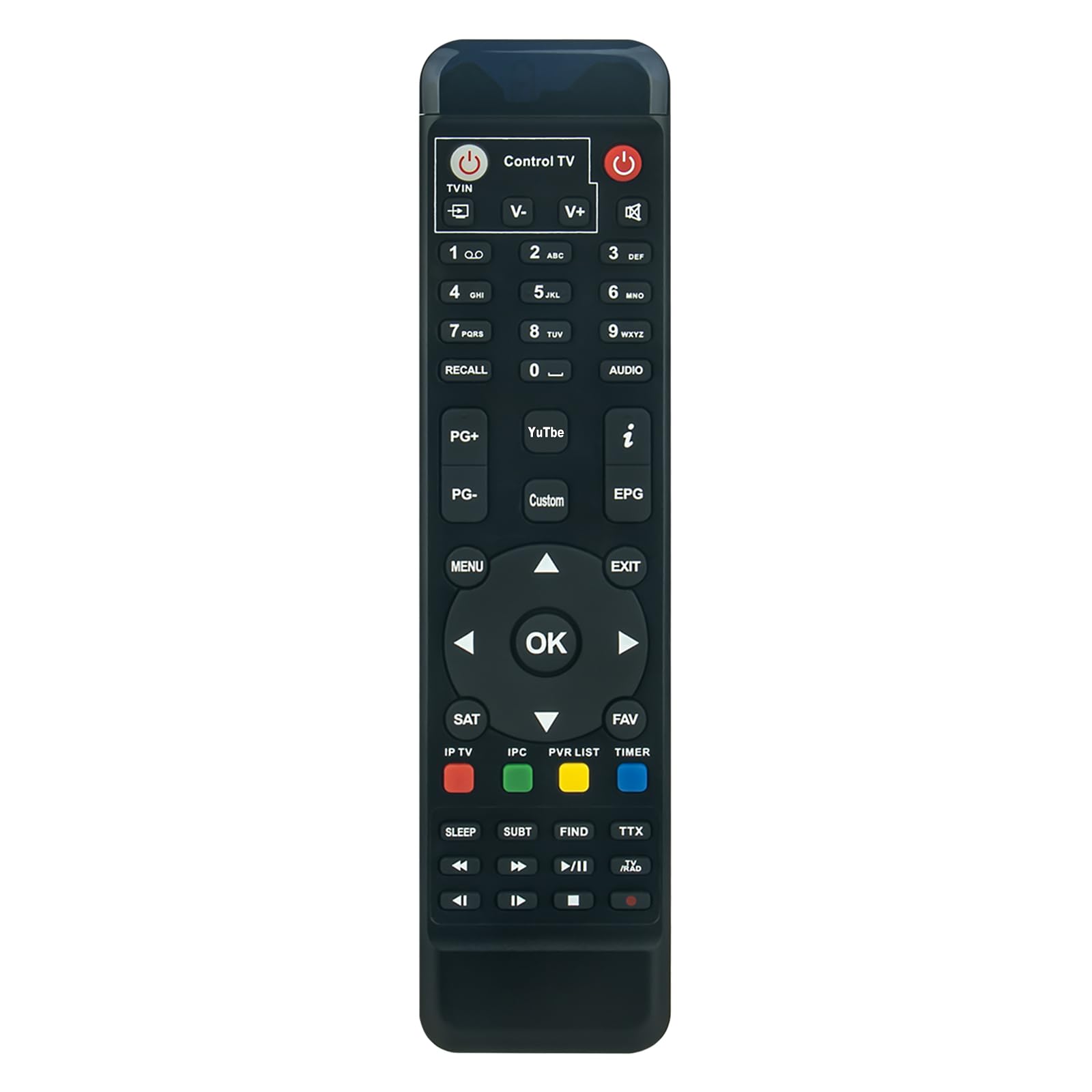 VINABTY Replace Remote Control Fit for FreeSat GTmedia V8,Super V8,Golden V8,Nova V9 Pro Digital Satellite Receiver Decoder DVB-S2/T2/C HD IPTV Box