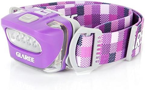L50-pro Outdoor Long-range Waterproof Ipx5 LED Hard Light Head Light Headlamp Hiking Torch Camping Lamp, 3 AAA Battery, 20 Lm (Purple)