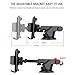 IKOPO 3-in-1 360° Rotating Easy to Use One Touch Cell phone Car Mount Holder Cradle for iPhone Samsung Galaxy LG Nexus(Black)