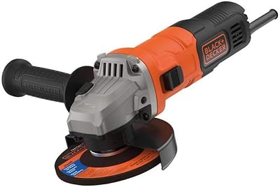 BLACK+DECKER 115mm 710W Compact Corded Angle Grinder BEG010A5-GB