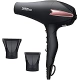 Professional Ionic Salon Hair Dryer, Powerful 2200 watt Ceramic Tourmaline Blow Dryer, Pro Ion Quiet Hairdryer with 2 Concent