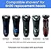SH30 Replacement Heads for Philips Norelco Electric Shaver Series 1000, 2000, 3000 Click and Style with 9 Sharp Blade, Easy Cut & Replace, 3 - Pack