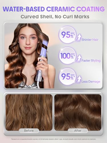SHEGLAM 360° Airflow 2 in 1 Straightener and Curler Cool Air Curling Iron | Airflow Styler, Manual, Anti-Scald Flat Iron, 1 inch, Fast Curling Straightening, Less Damage, Lasting Curls, Dual Voltage