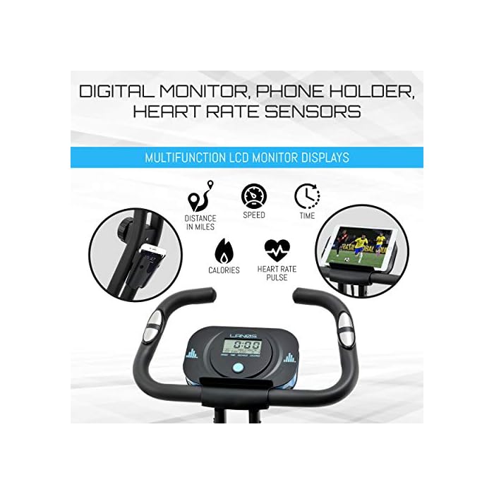 LANOS Workout Bike For Home 2 In 1 Recumbent Exercise Bike and