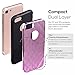 iPhone 7 Case, Poristal 2 in 1 [Dynamic Geometry] Shockproof Electroplate Protective Case [Slim Cushion] For Apple iPhone 7 (2016) - Rose Red