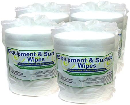 ERC Gym Equipment & Surface Wipes 800 Sheet Roll (Case of 4 Rolls)
