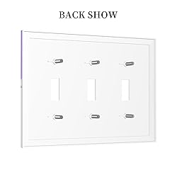 Tewujay Decorative Light Switch Covers 3 Toggle