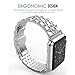MoKo Band for Apple Watch Series 1 Series 2, Stainless Steel Metal Replacement Smart Watch Strap Bracelet for iWatch 38mm 2015 & 2016 All Models - SILVER (Not Fit iWatch 42mm)
