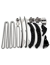OCPTY Kit de cadena de tiempo; guía de tensor para 2006 2007 2008 2009 2010 2011 Hyundai Sonata Kia Sedona 3.5L 3.8L TS211783H