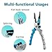 HJJS Fishing Pliers (Air-Craft Grade Aluminum) and Fish Gripper (Stainless Steel) in a Combined Set of Fishing Tools