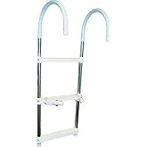 SeaSense Boat Ladder (3 Step), 15"W x 37"H, Silver/White