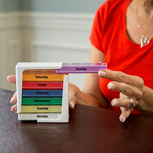 Weekly Pill Organizer Pill Box Large Pill Case AM PM Pill Box With