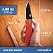 Benchmade - Griptilian 551 Knife, Plain Drop-Point, Coated Finish, Orange Handle