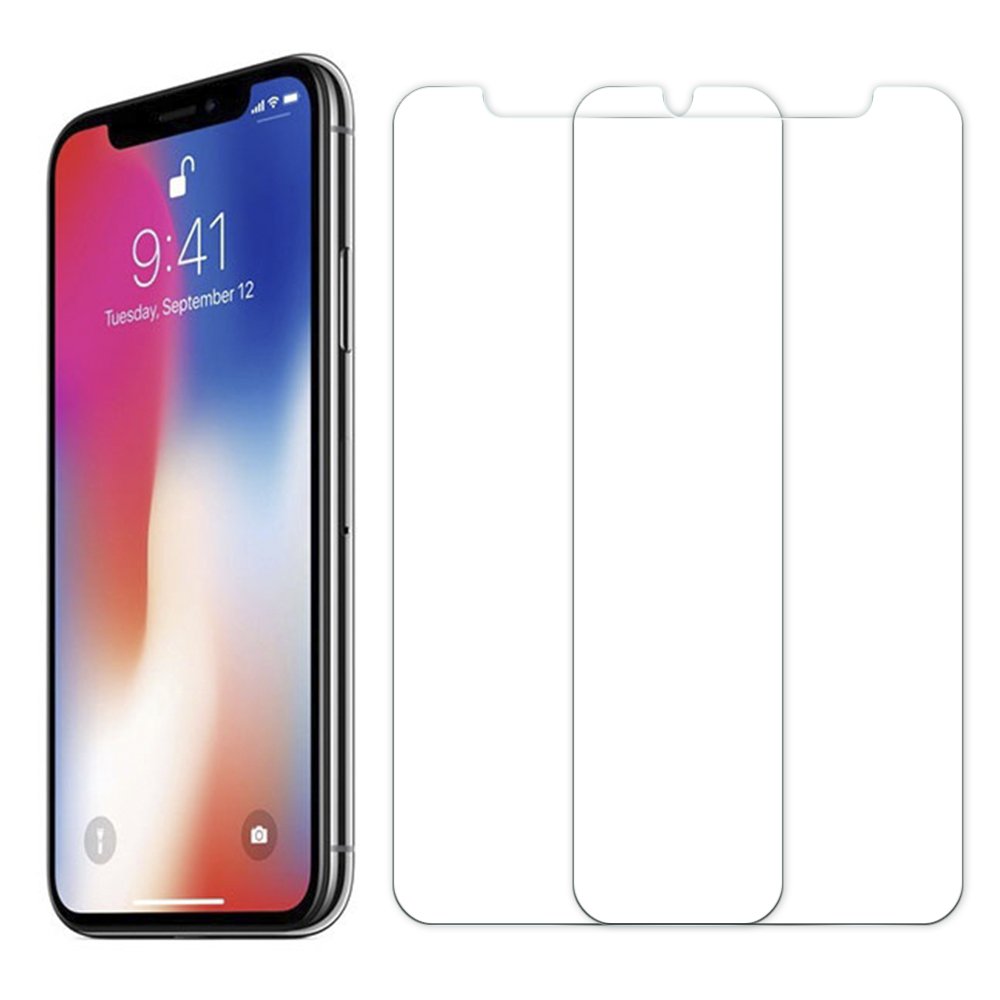 Panzerglas Schutzfolie für iPhone X - [2 Stück]Senisttech iPhone X Panzerglasfolie - 9H Härte Displayschutzfolie, Ultra Kristallklar 99% Transparenz-Schutz vor Kratzen, Öl, Bläschen