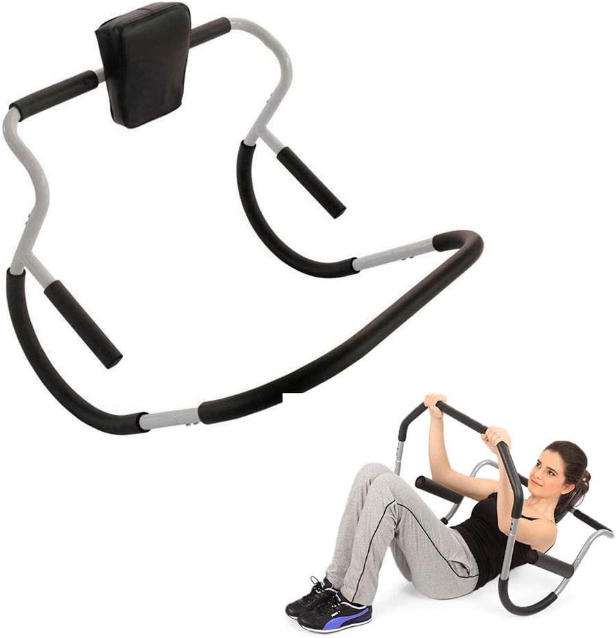 Ab Fitness Trainer Crunch Abdominal Machine Exerciser Crunch Roller Portable Trainer Workout for Home Gym Office Training Pushup Ab Trainer Machine